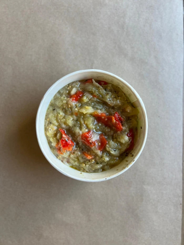 Roasted Eggplant and Pepper Salad